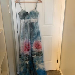 Ted Baker floor length flowy dress